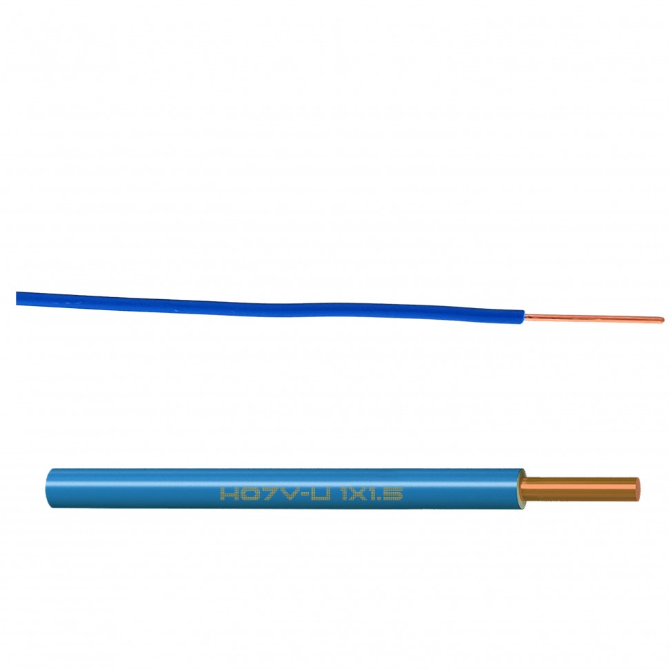 Cabo Ho7 V-U 1x1.5mm² Azul 1m Cabo Ho7 V-U 1x1.5mm² Azul 1m
