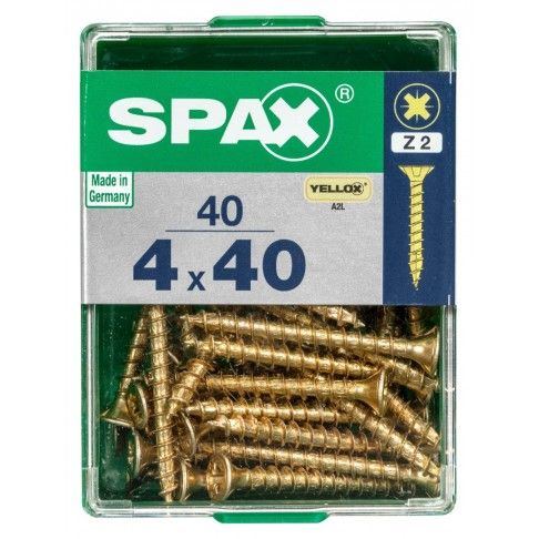 SPAX CP YELLOX 4x40mm M 