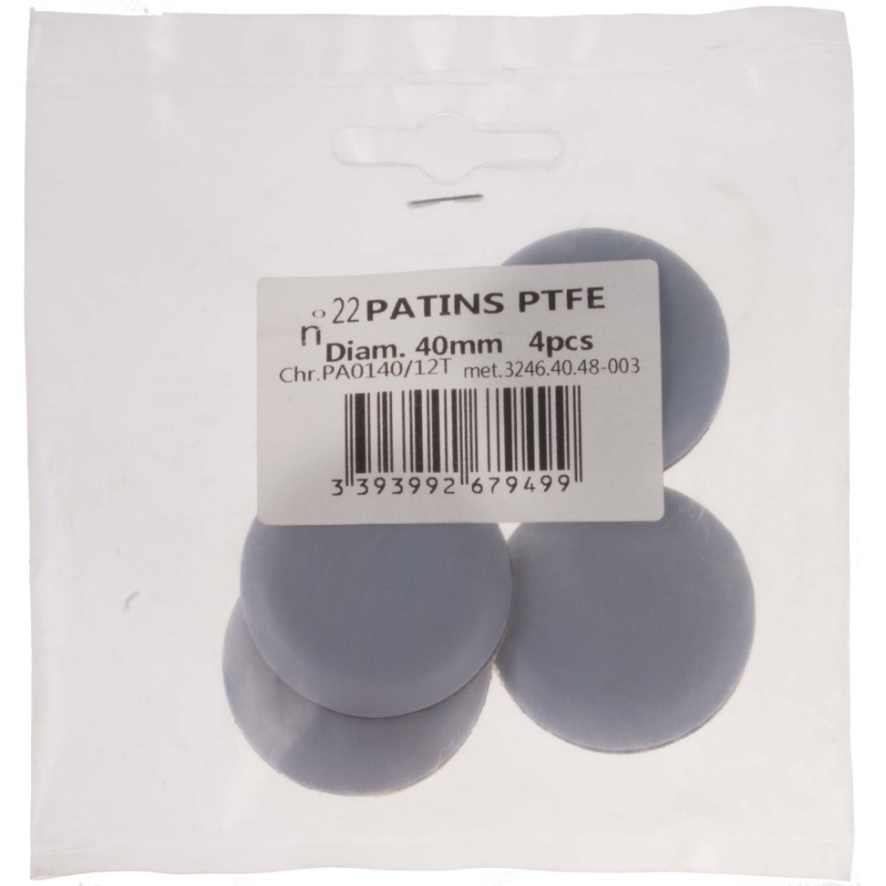 Patins Deslizantes Ptfe Adesivo � 40mm 4 unidades
