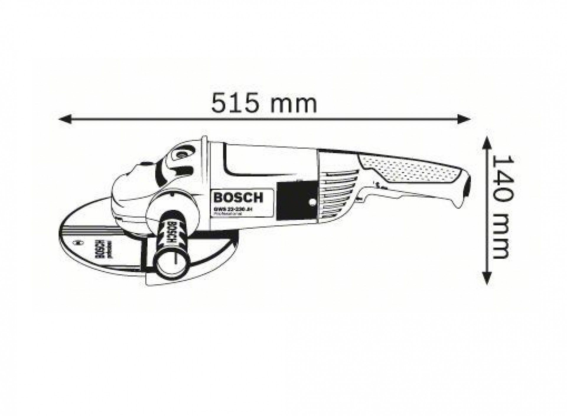 Rebarbadora BOSCH 230mm GWS 22-230JH