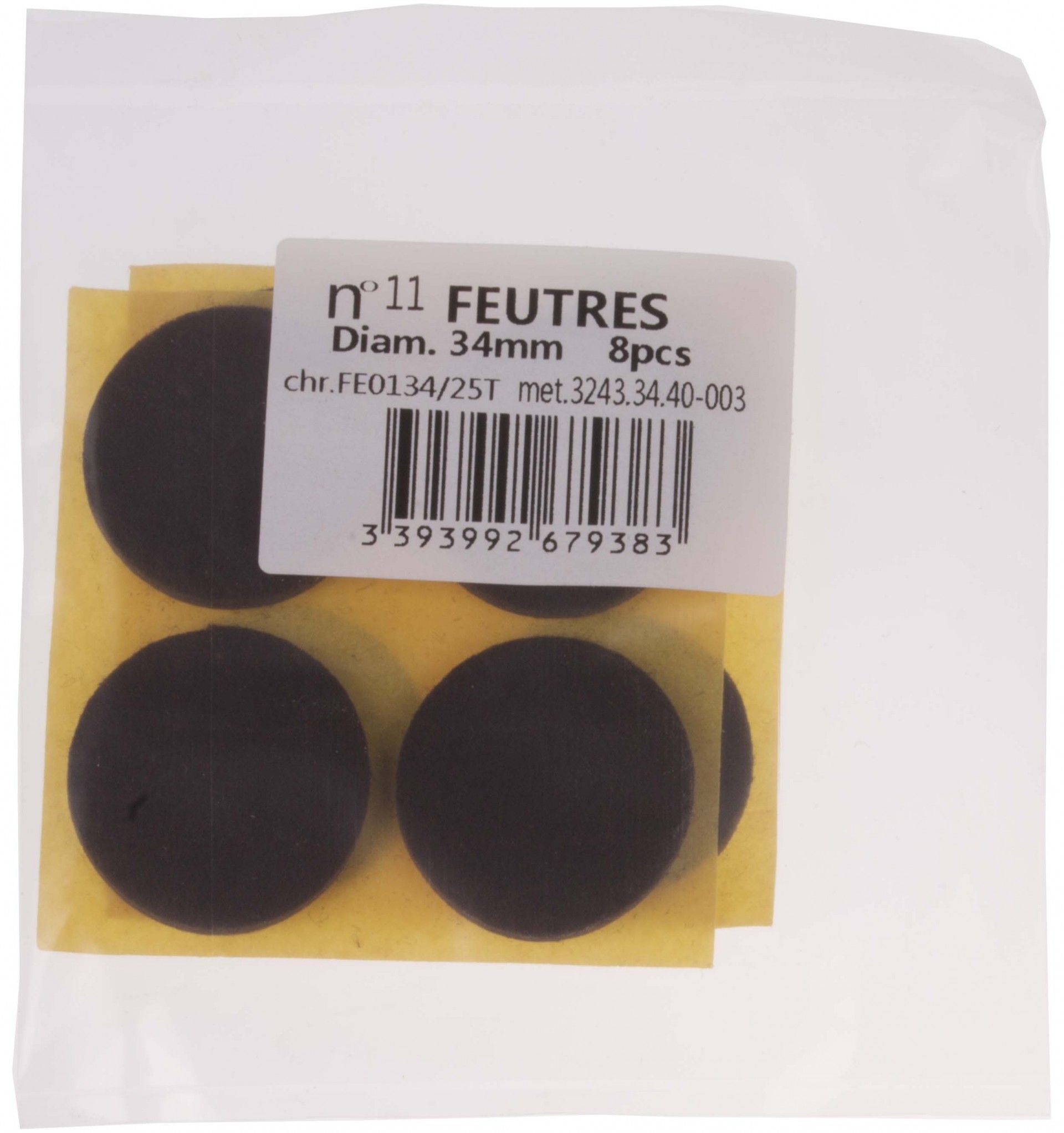 Feltros Adesivos Ø34mm 8 unidades