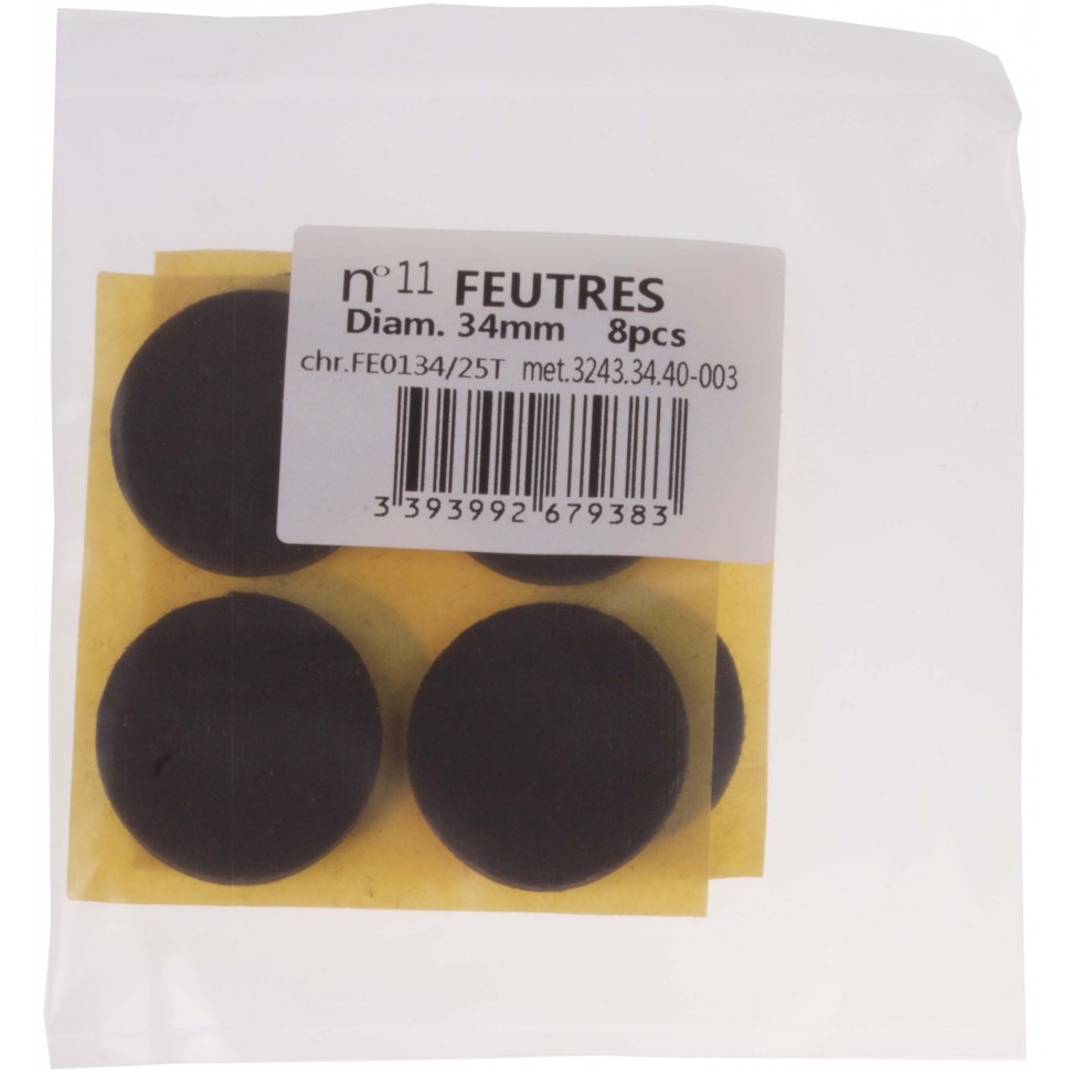 Feltros Adesivos �34mm  8 unidades