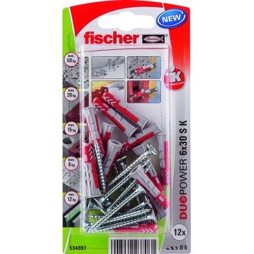 Bucha DuoTec 10 p/ Placa de Gesso c/ parafuso