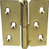 Dobradiça Móvel Esquerda; Latão 50x40mm Dobradiça Móvel Esquerda; Latão 50x40mm