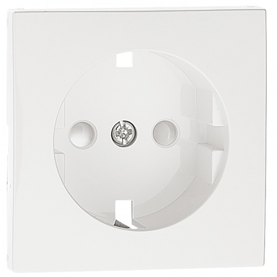 Centro Schuko Branco com Obturador Logus 90