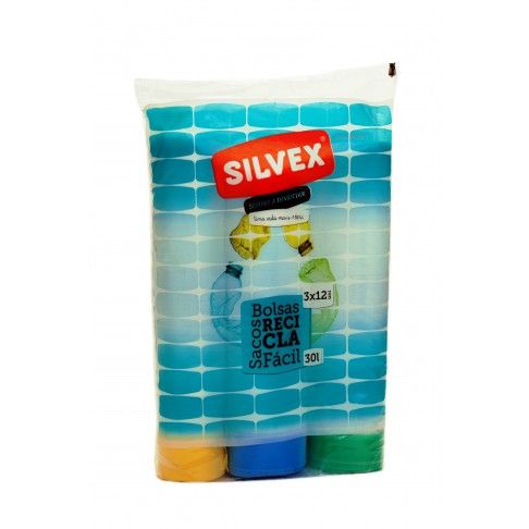 Pack 3 Sacos Lixo 30L Recicla Fácil; 12 UNID. Pack 3 Sacos Lixo 30L Recicla Fácil; 12 UNID.
