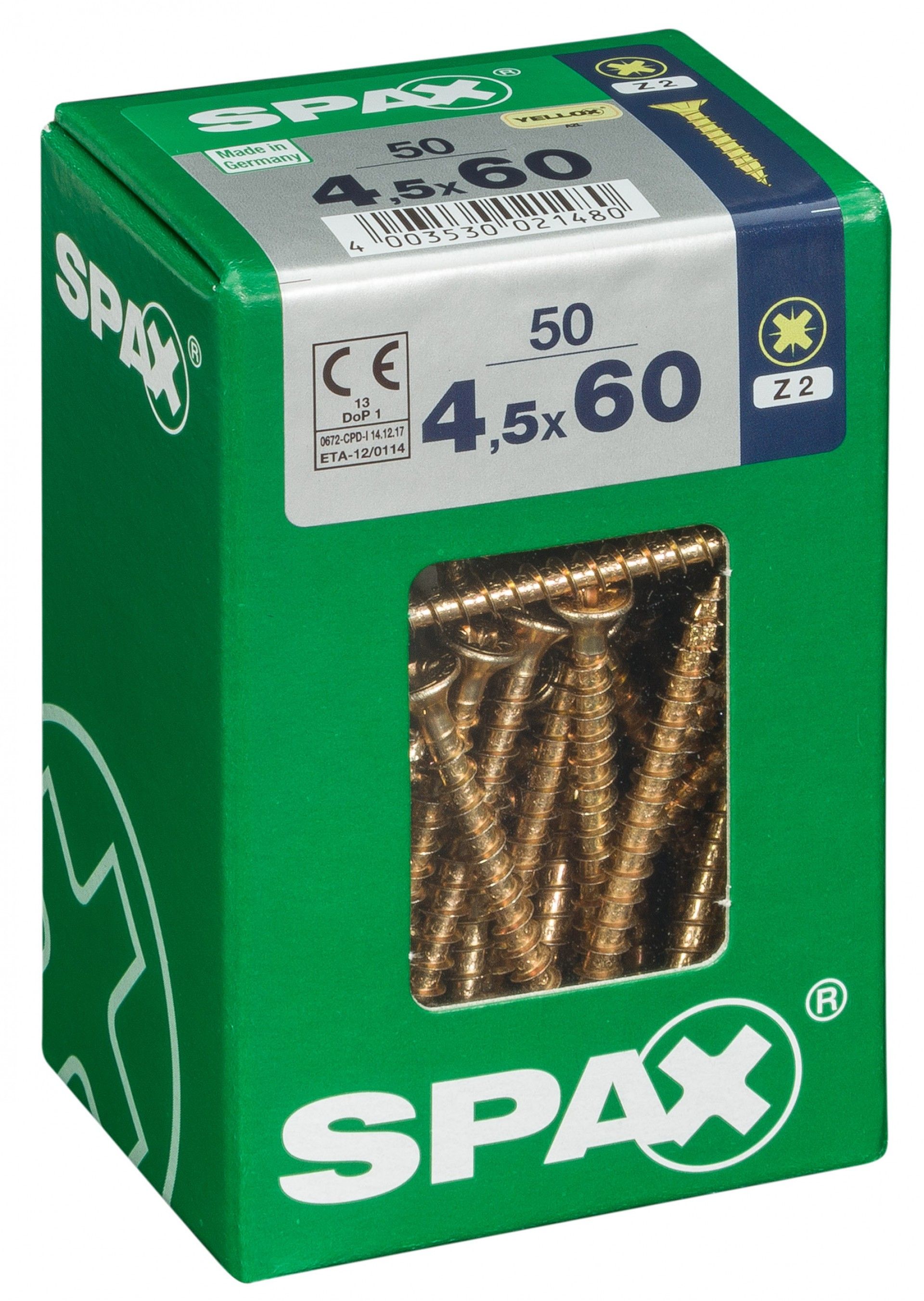 SPAX CP YELLOX 4,5x60mm L