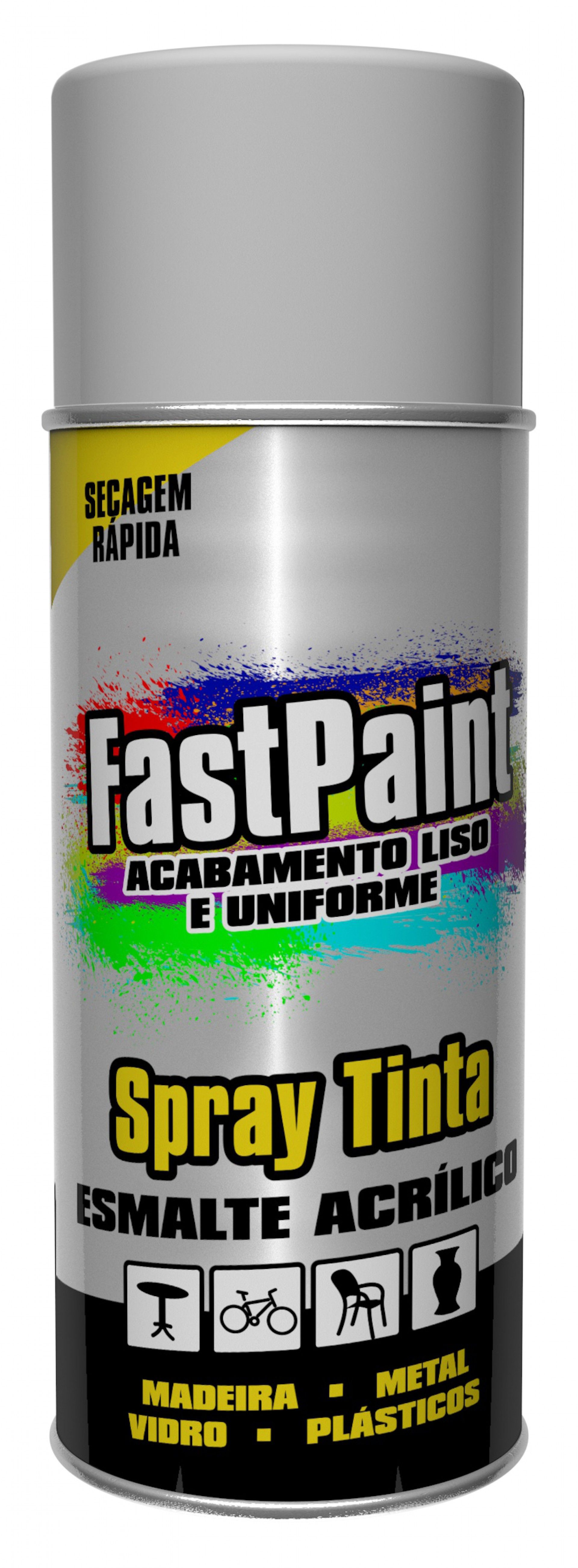Spray Fastpaint Ral 9006 Alumínio Claro 400ml