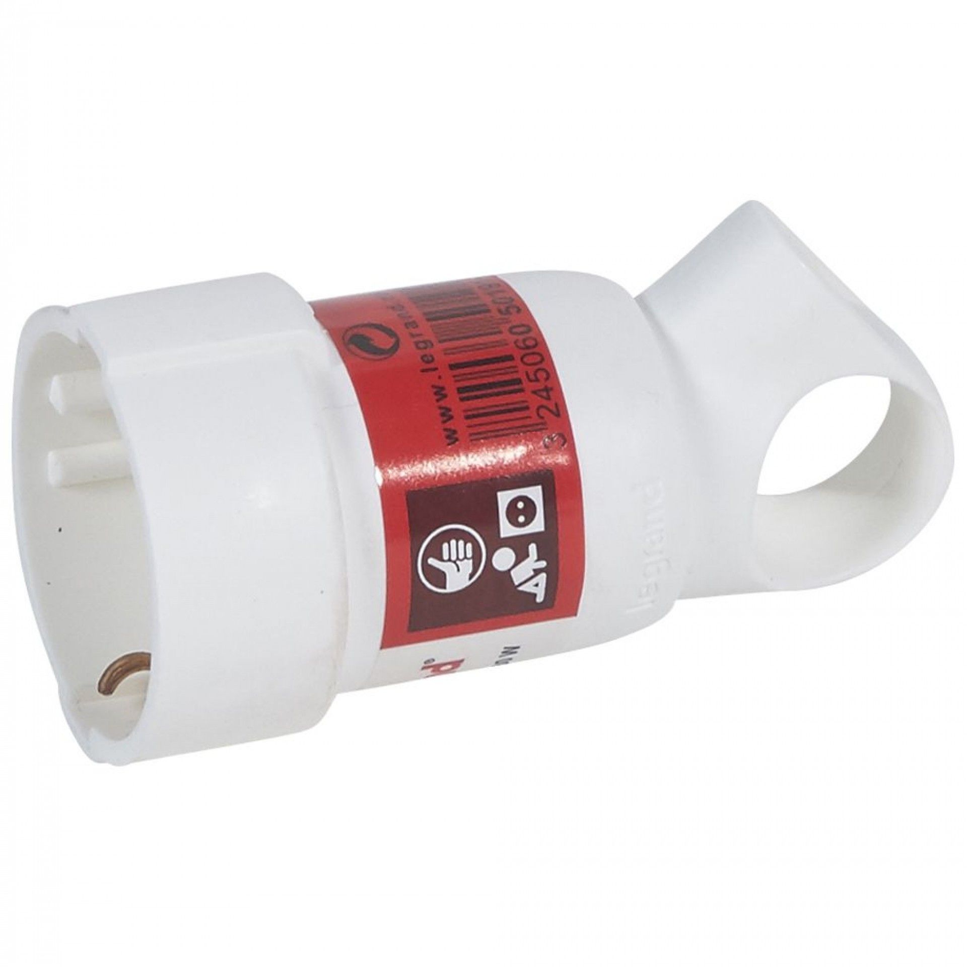 Ficha Fêmea 2p+T C/Anel Gsb Branco