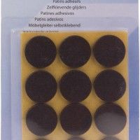 Proteção Adesivo Feltro D22mm Castanho 12 unid. Proteção Adesivo Feltro D22mm Castanho 12 unid.