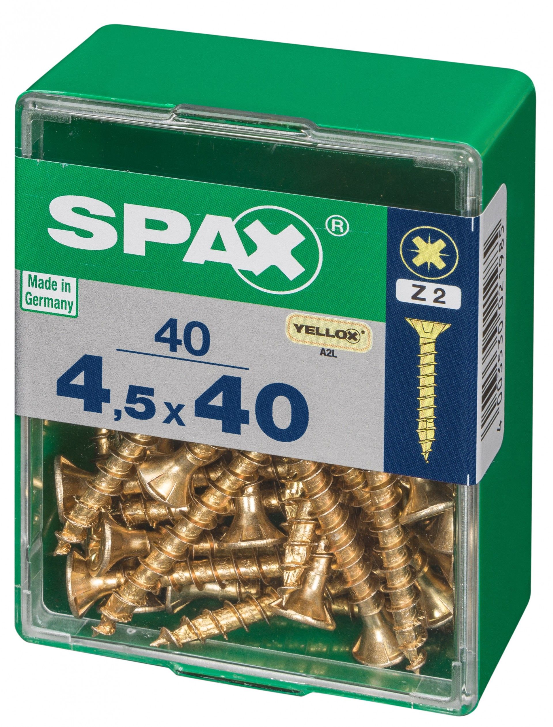 SPAX CP YELLOX 4,5x40mm M