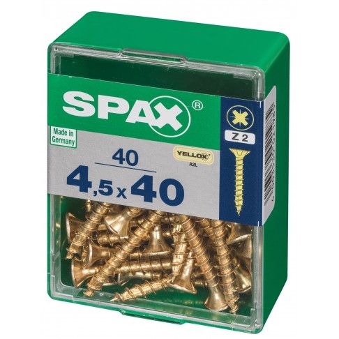 SPAX CP YELLOX 4,5x40mm M SPAX CP YELLOX 4,5x40mm M