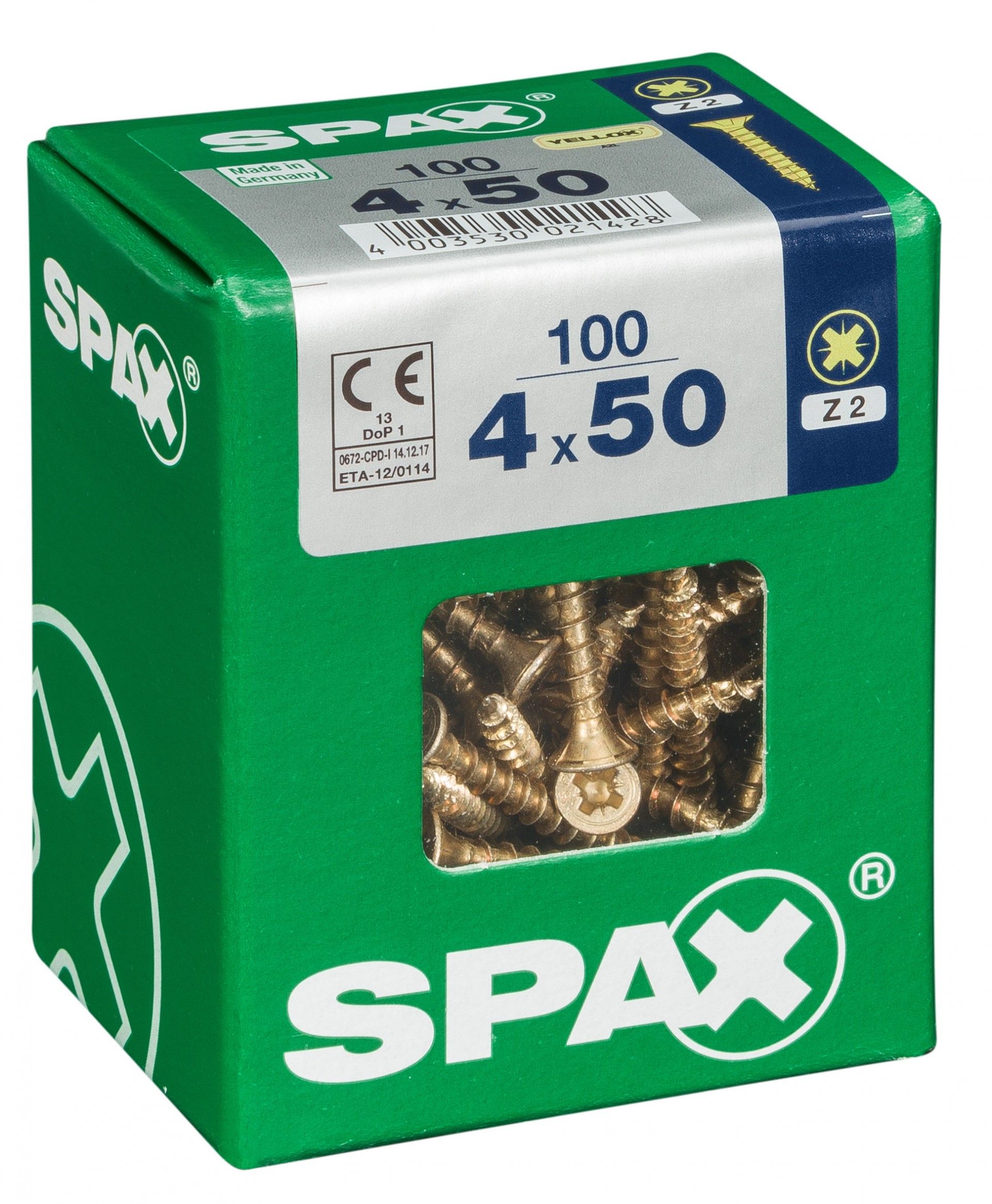 SPAX CP YELLOX 4x50mm L