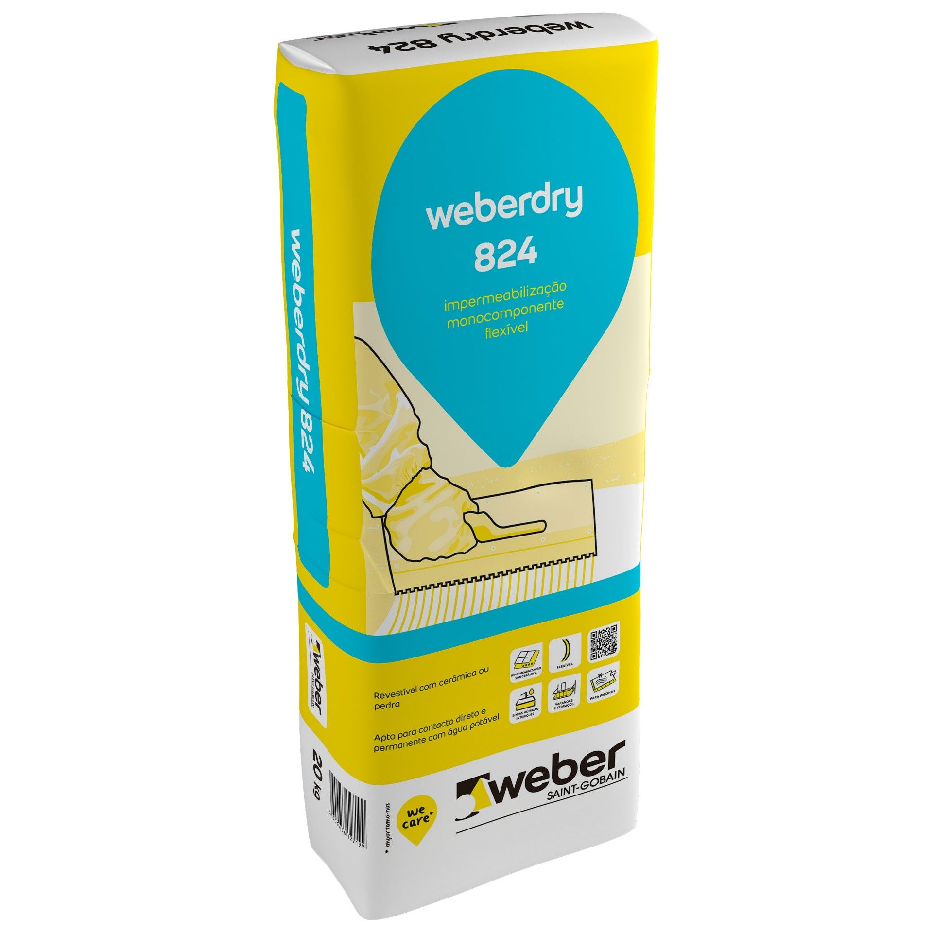 Argamassa Impermeabilização Weber.Dry 824 20kg