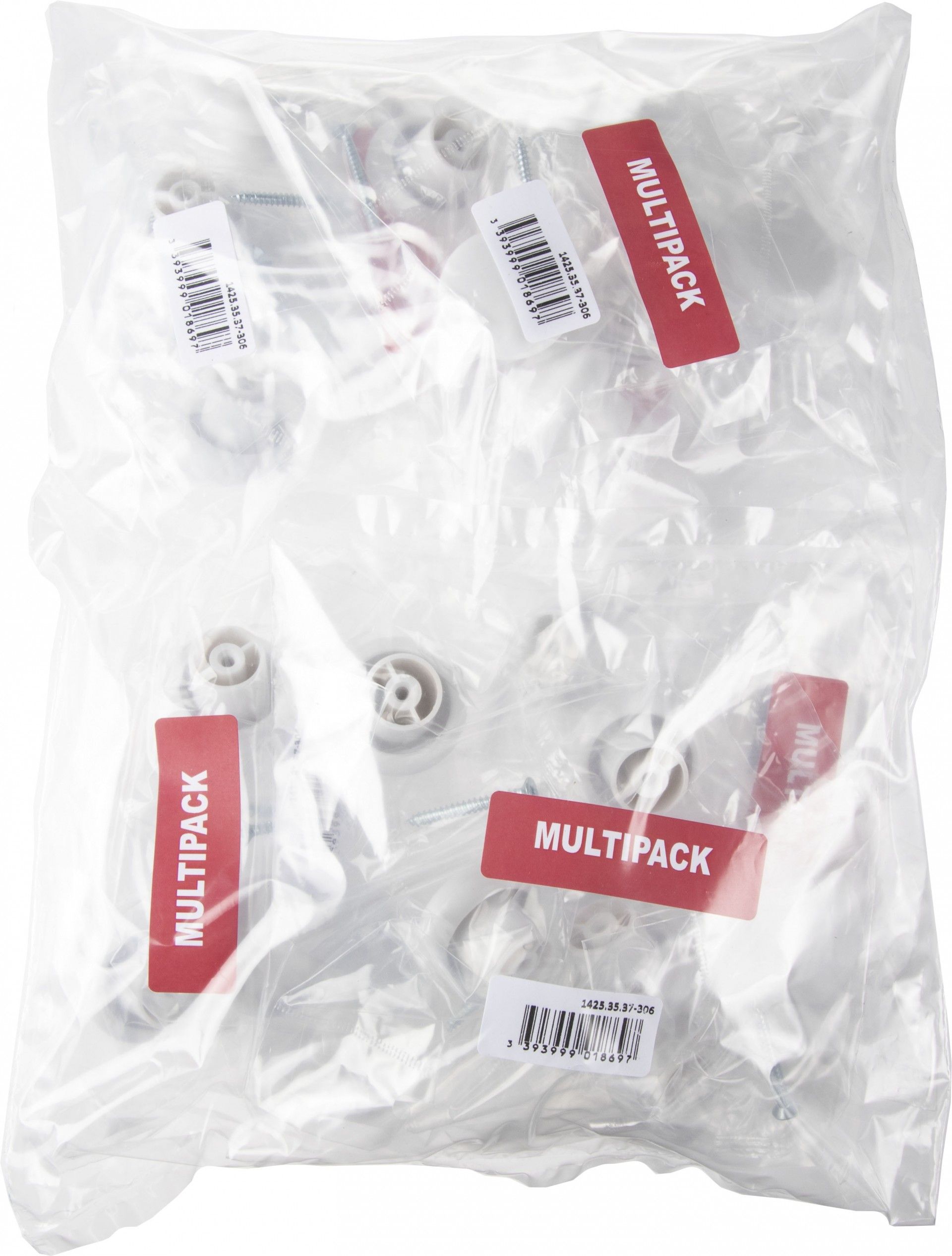 Puxador Móvel Plástico Branco D35mm 6 unidades