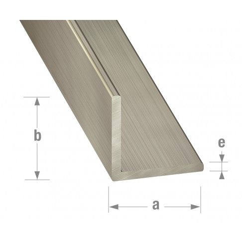 Perfil ângulo inox mate 15x15mm - 1m Perfil ângulo inox mate 15x15mm - 1m