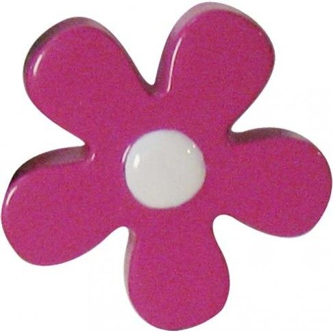 Puxador De Móvel Flor Rosa 43mm Puxador De Móvel Flor Rosa 43mm