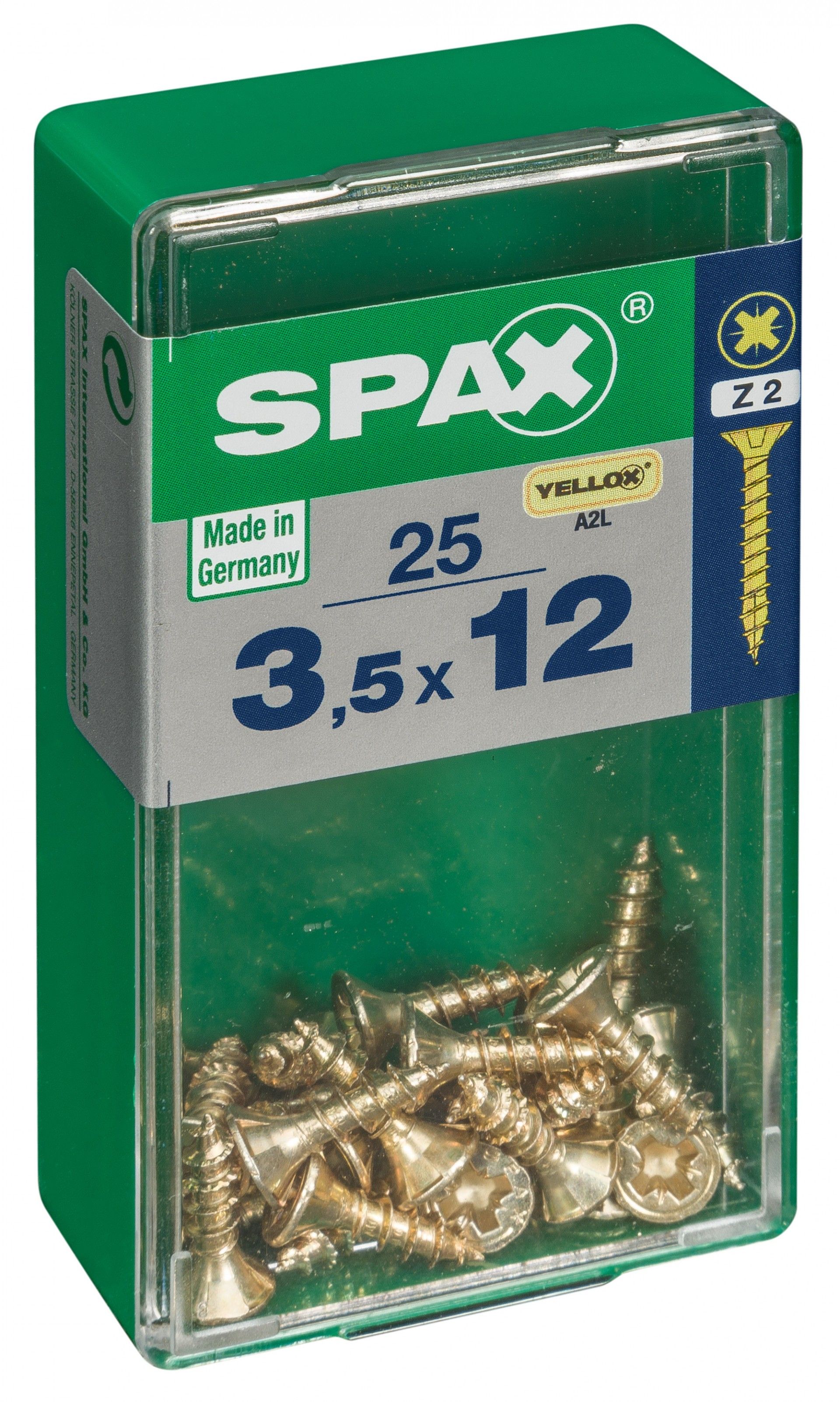 SPAX CP YELLOX 3,5x12mm S