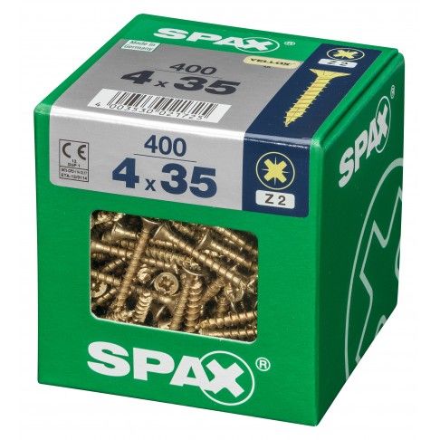 SPAX CP YELLOX 4x35mm XL SPAX CP YELLOX 4x35mm XL