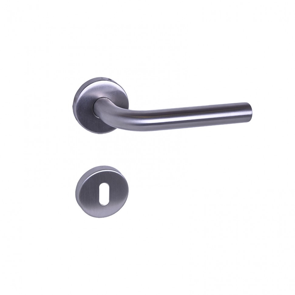 Puxador de Porta 8002; Inox Escovado