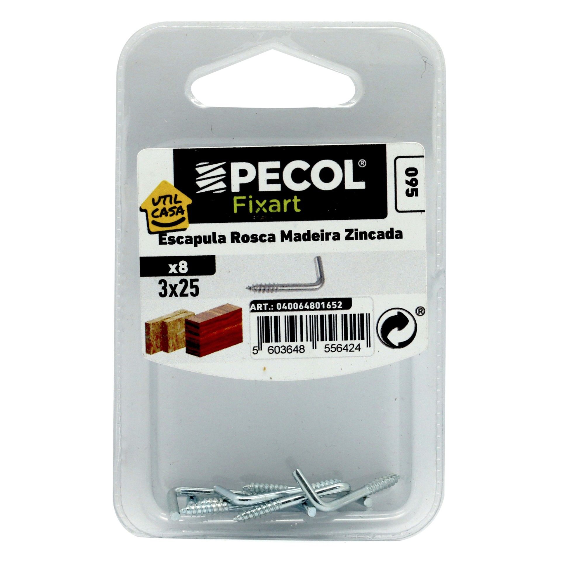 Escápula Roscada Zincada 3x25