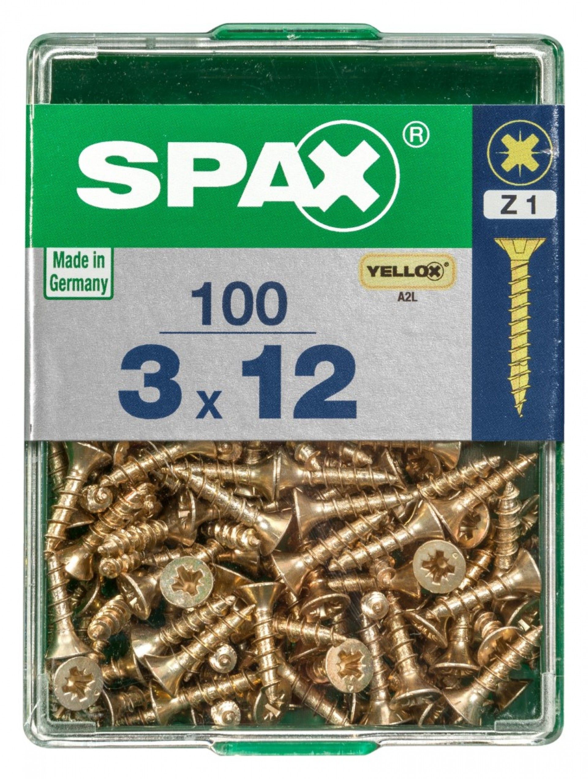 SPAX CP YELLOX 3x12 mm M