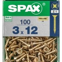 SPAX CP YELLOX 3x12 mm M SPAX CP YELLOX 3x12 mm M