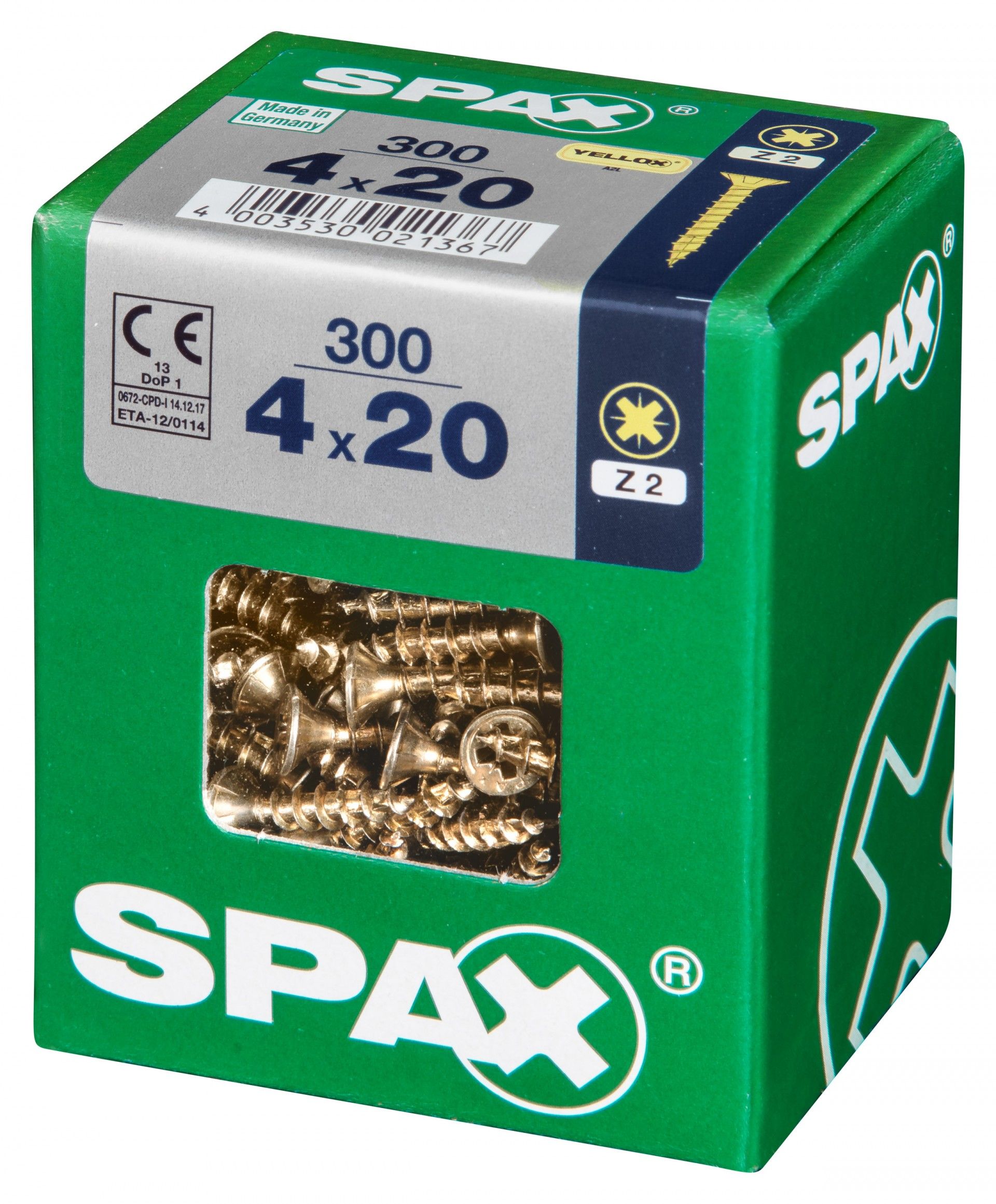 SPAX CP YELLOX 4x20mm L