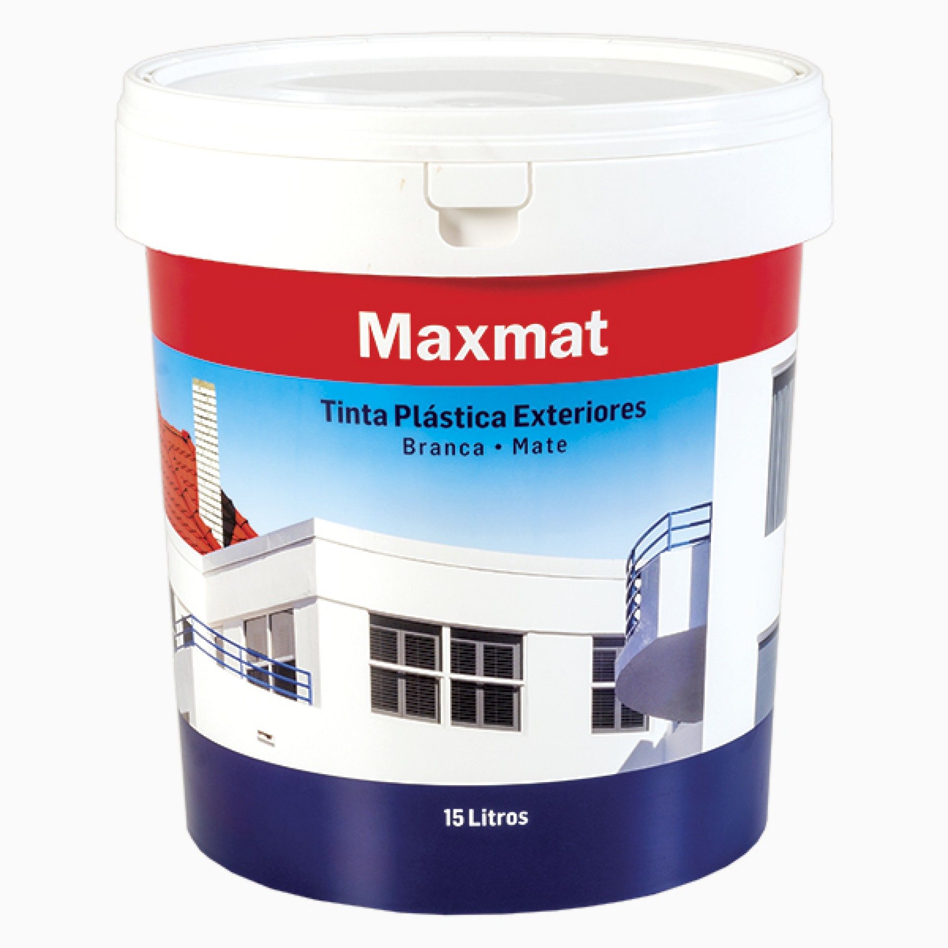 Tinta Exterior Branca Lisa Mate 15L