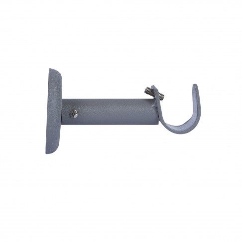 Suporte Frontal Cinza para Varão Suporte Frontal Cinza para Varão