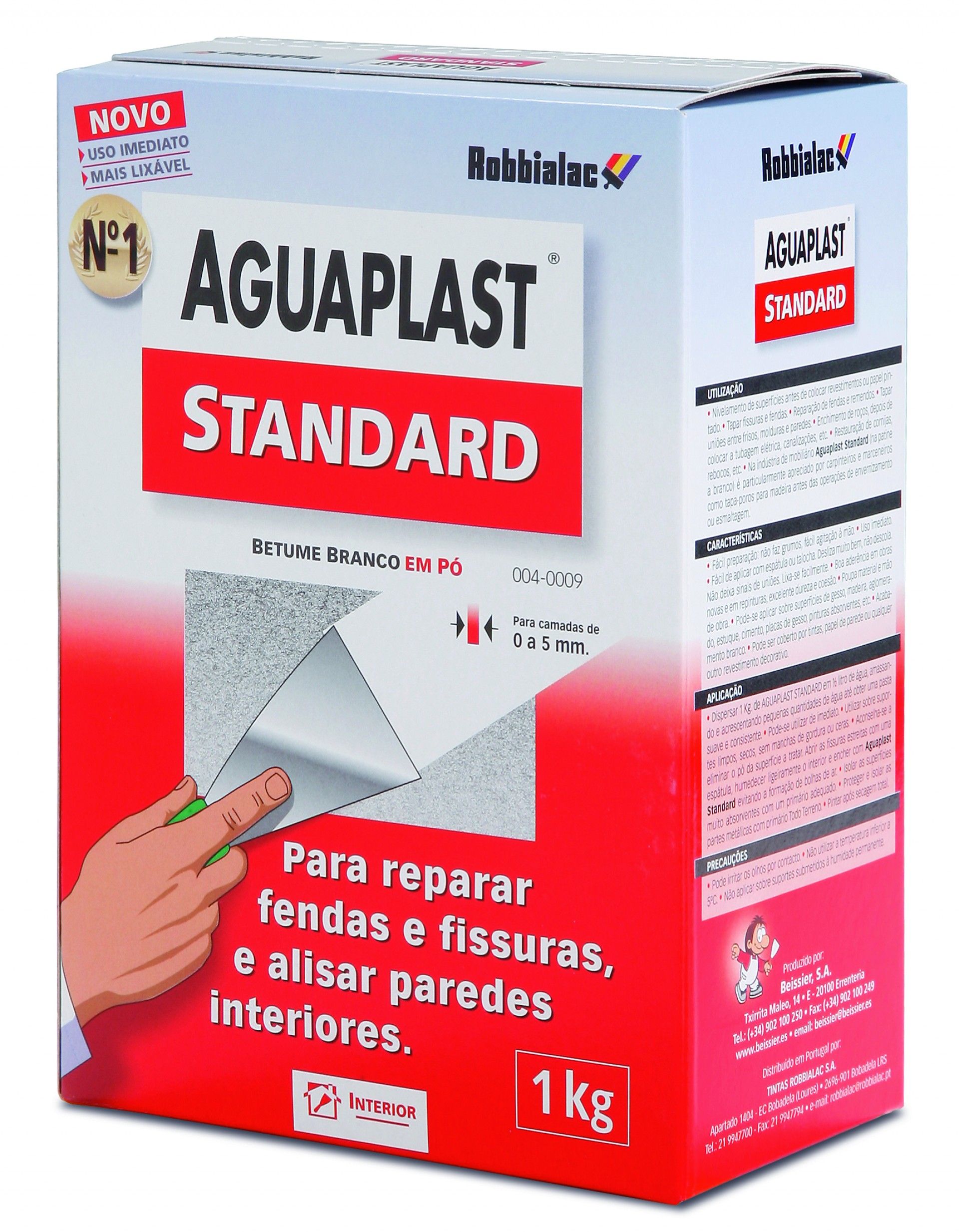 Massa AGUAPLAST Standard Pó 1Kg