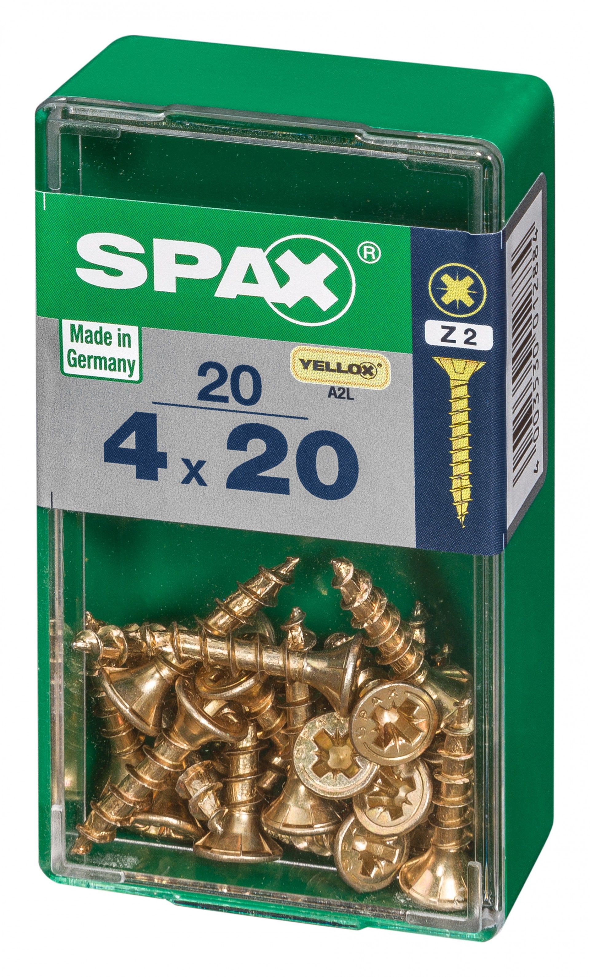 SPAX CP YELLOX 4x20mm S