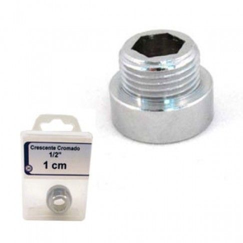 Crescente 1/2 1cm Cromado Crescente 1/2 1cm Cromado