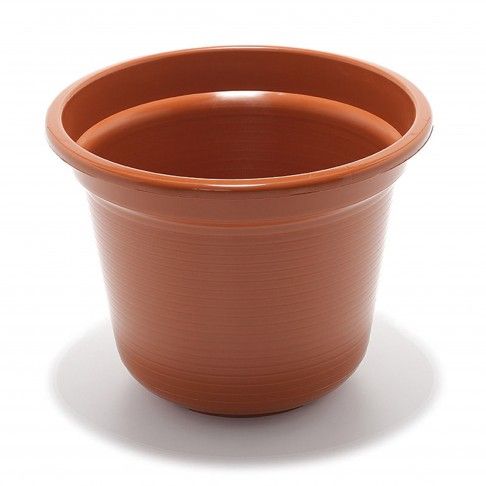 Vaso Cilindro 25cm Castanho Vaso Cilindro 25cm Castanho