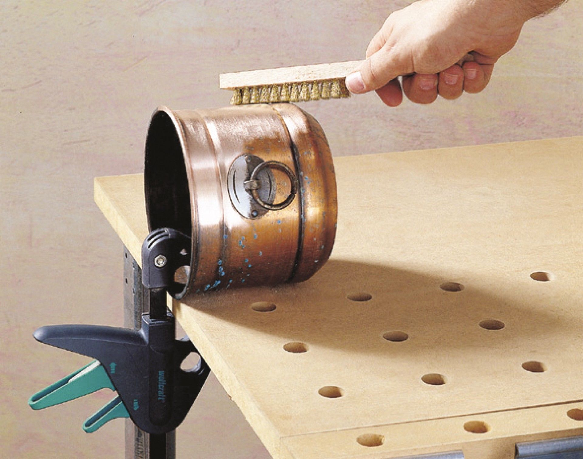 Escova de Raspagem Fina 4 Filas