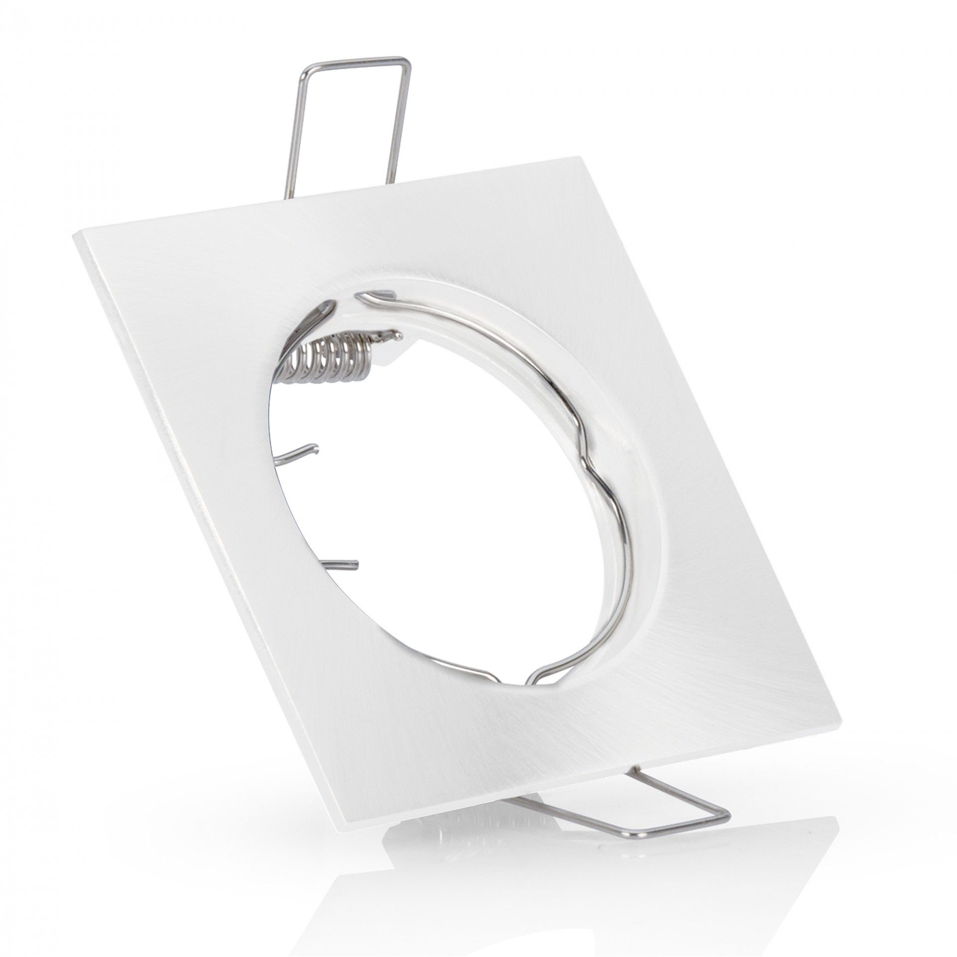 Aro Fixo Quadrado Alumínio Branco