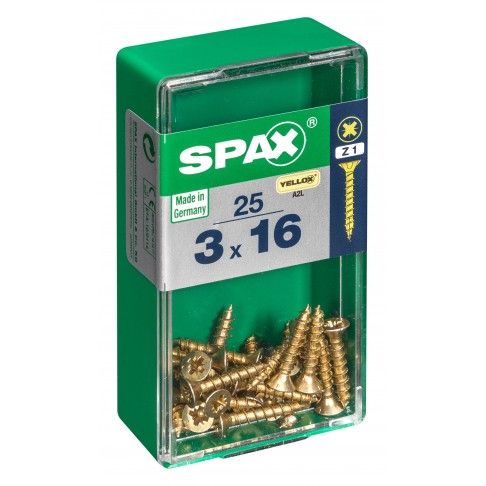 SPAX CP YELLOX 3x16mm S SPAX CP YELLOX 3x16mm S