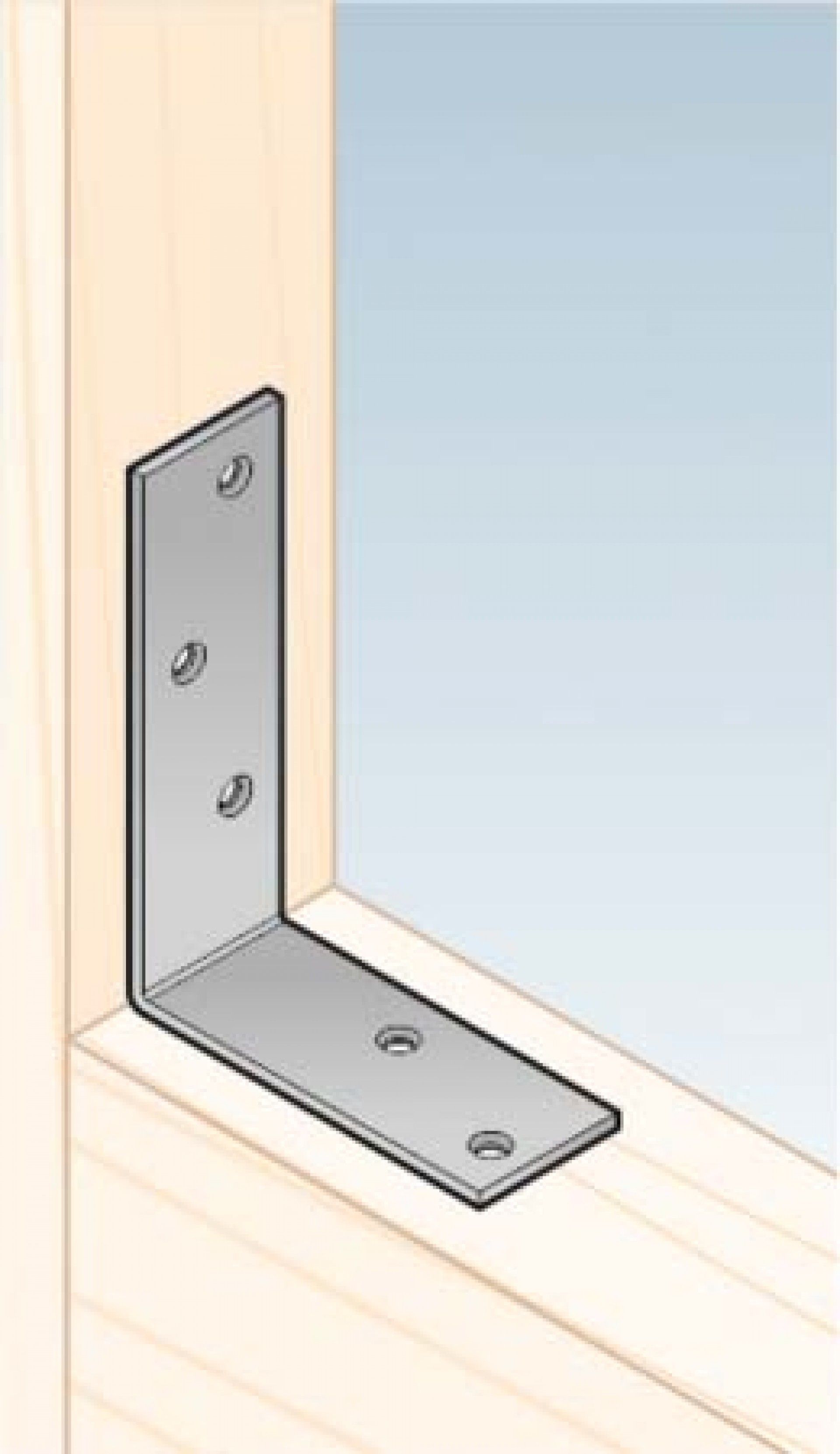 Esquadria Reforçada 100x75x30mm