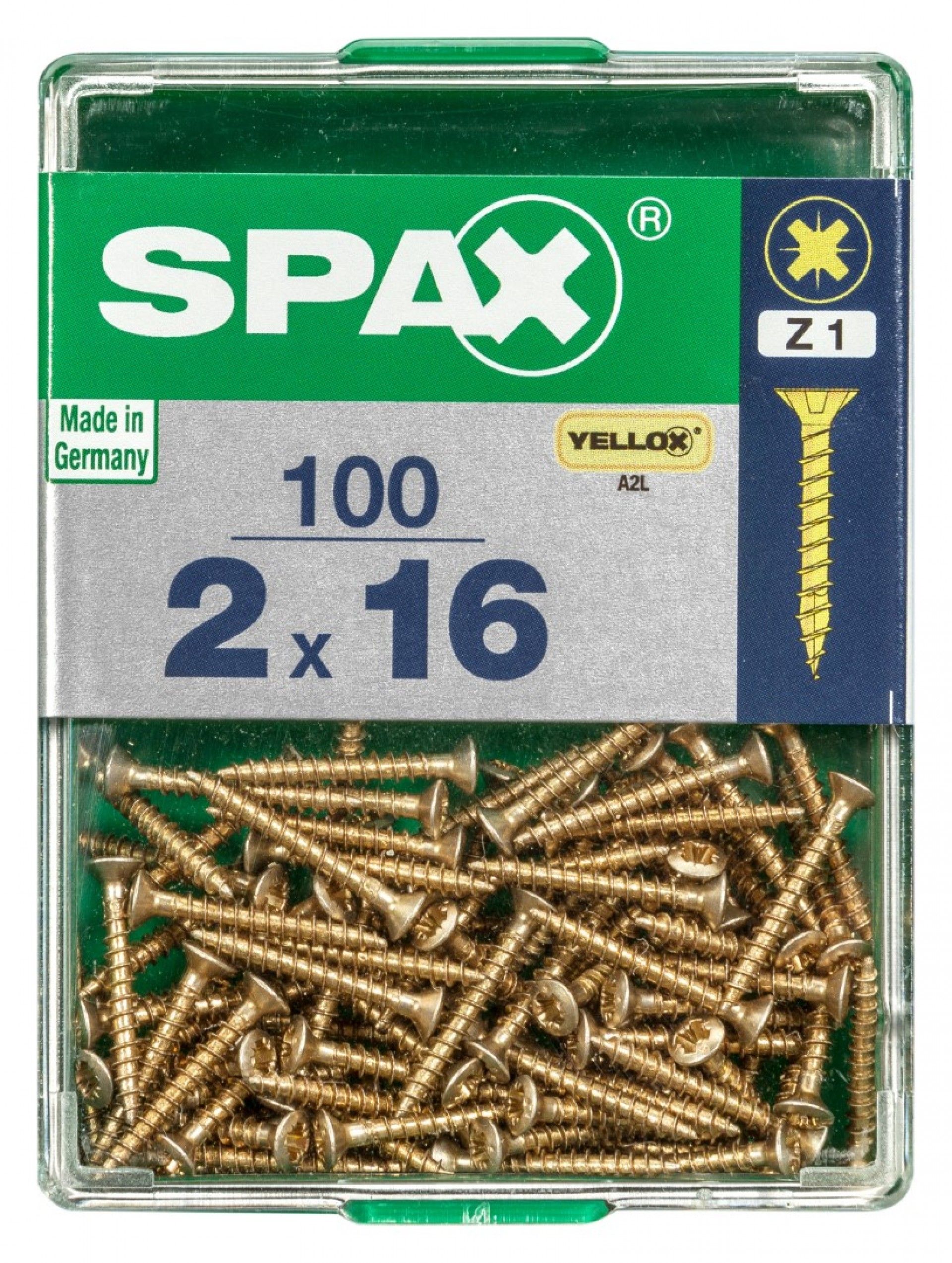 SPAX CP YELLOX 2x16mm M