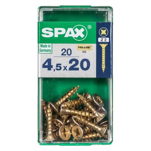 SPAX CP YELLOX 4,5x20mm S SPAX CP YELLOX 4,5x20mm S