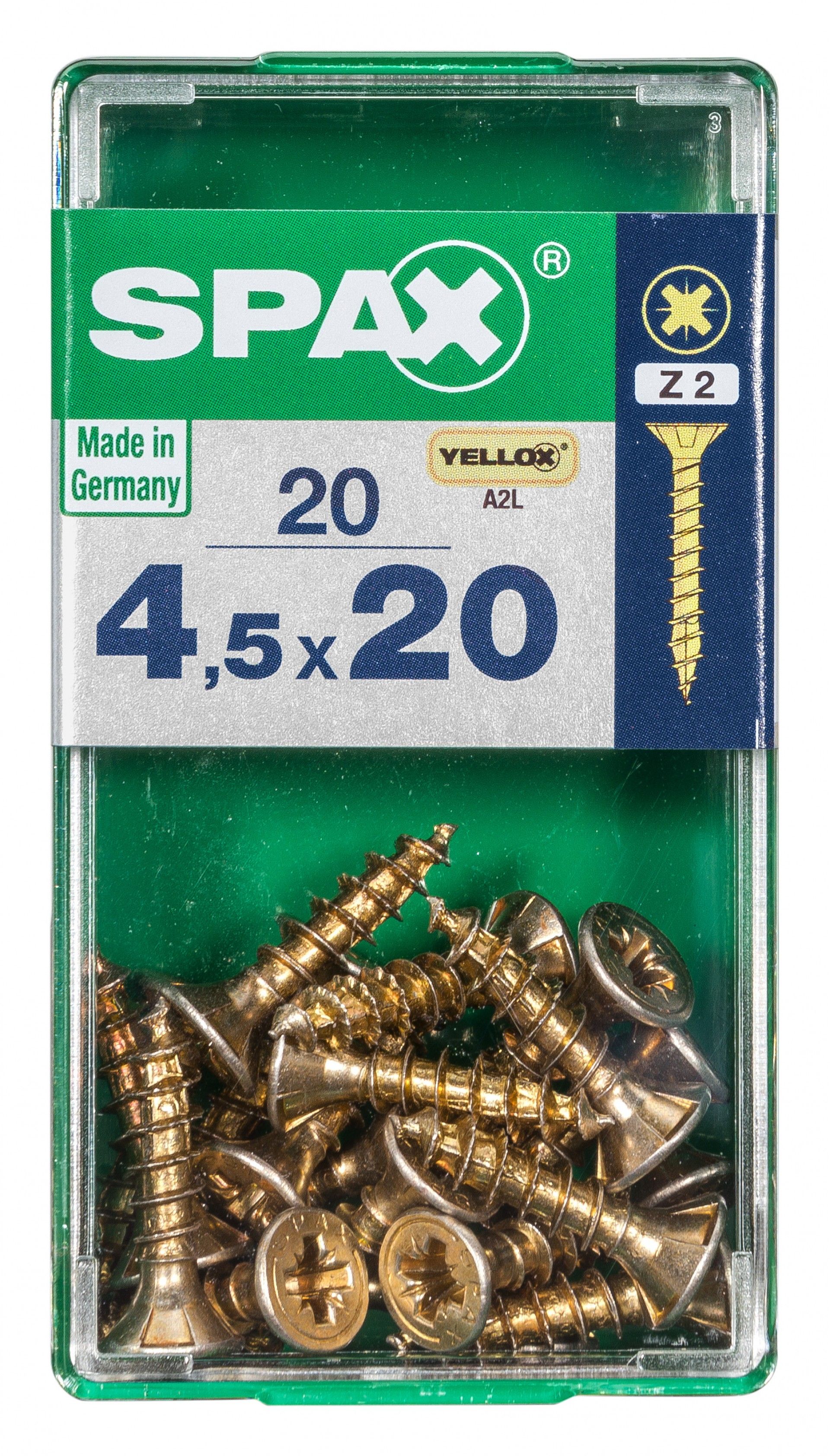 SPAX CP YELLOX 4,5x20mm S