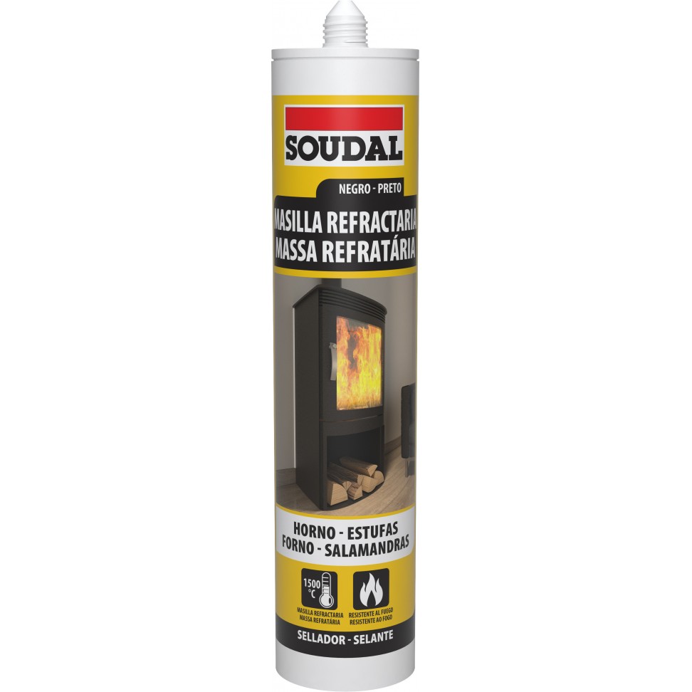 Silicone Massa Refr�ctaria 1500� Preto 290ml