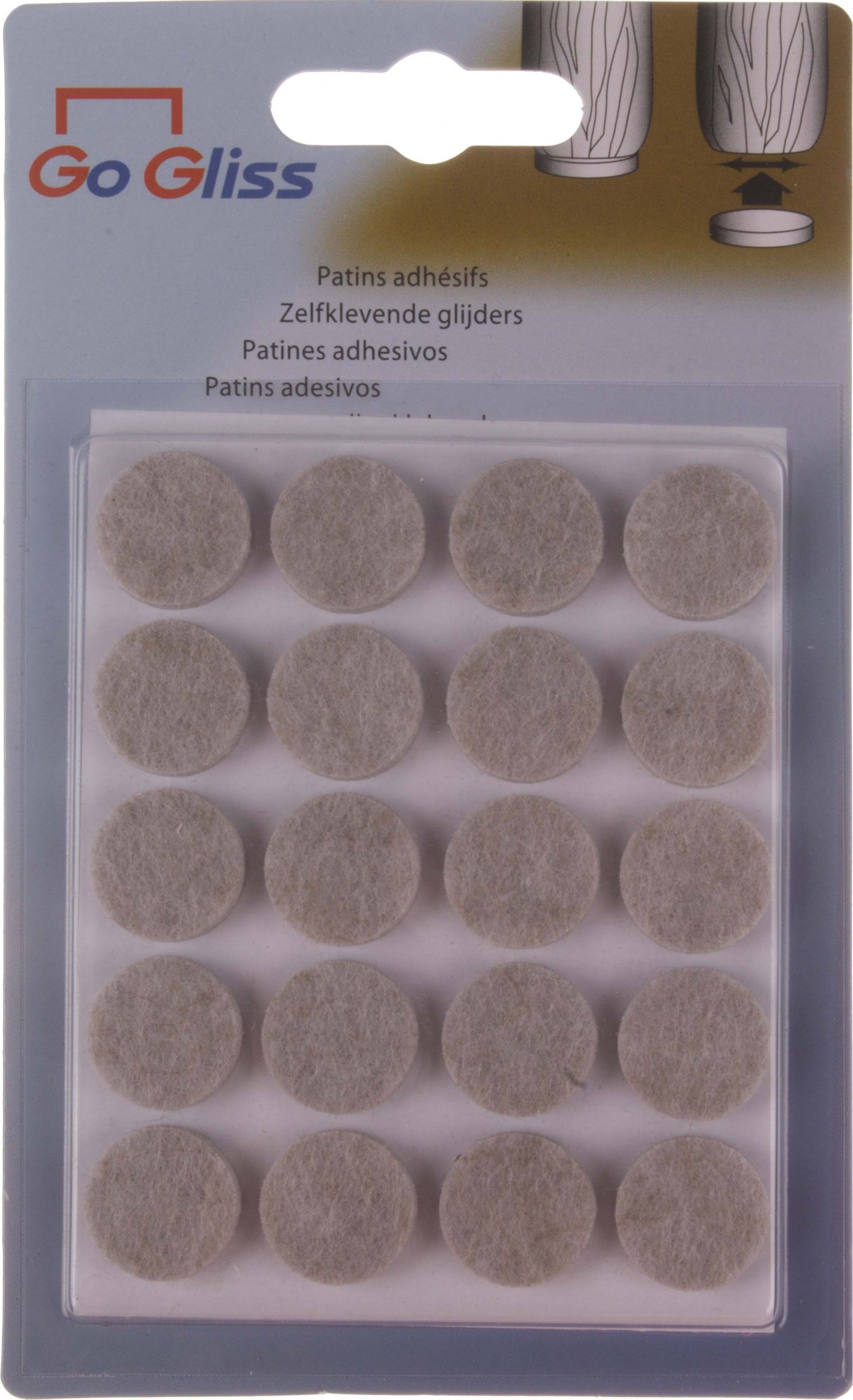 Feltro Adesivo D17mm 20 unidades