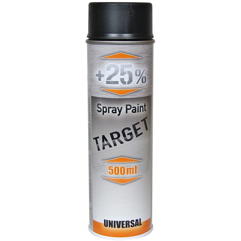 Spray Target RAL 9005 Preto Mate 500ml