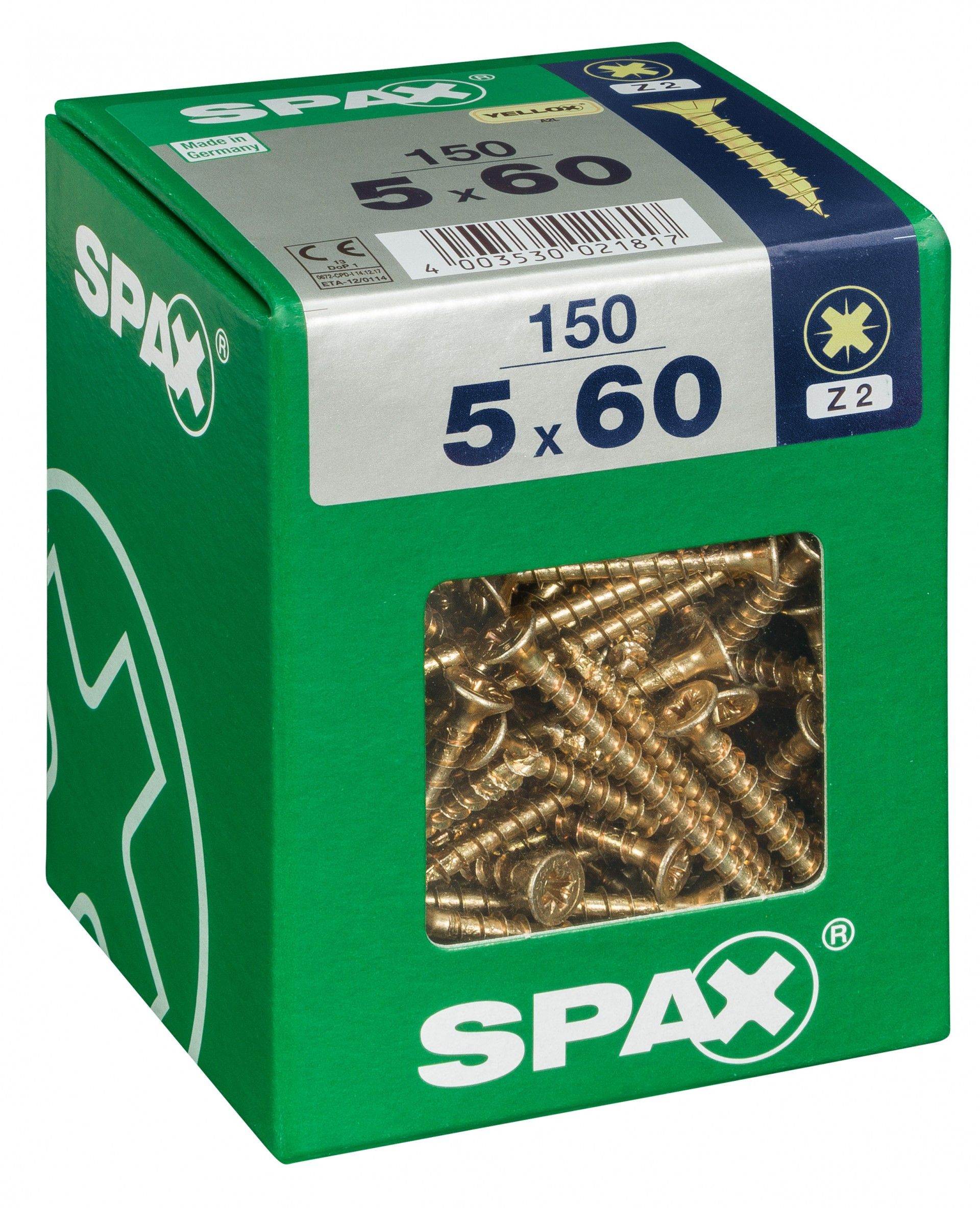 SPAX CP YELLOX 5x60mm XL