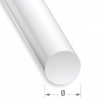 Perfil Redondo PVC Branco 8mm-1m Perfil Redondo PVC Branco 8mm-1m