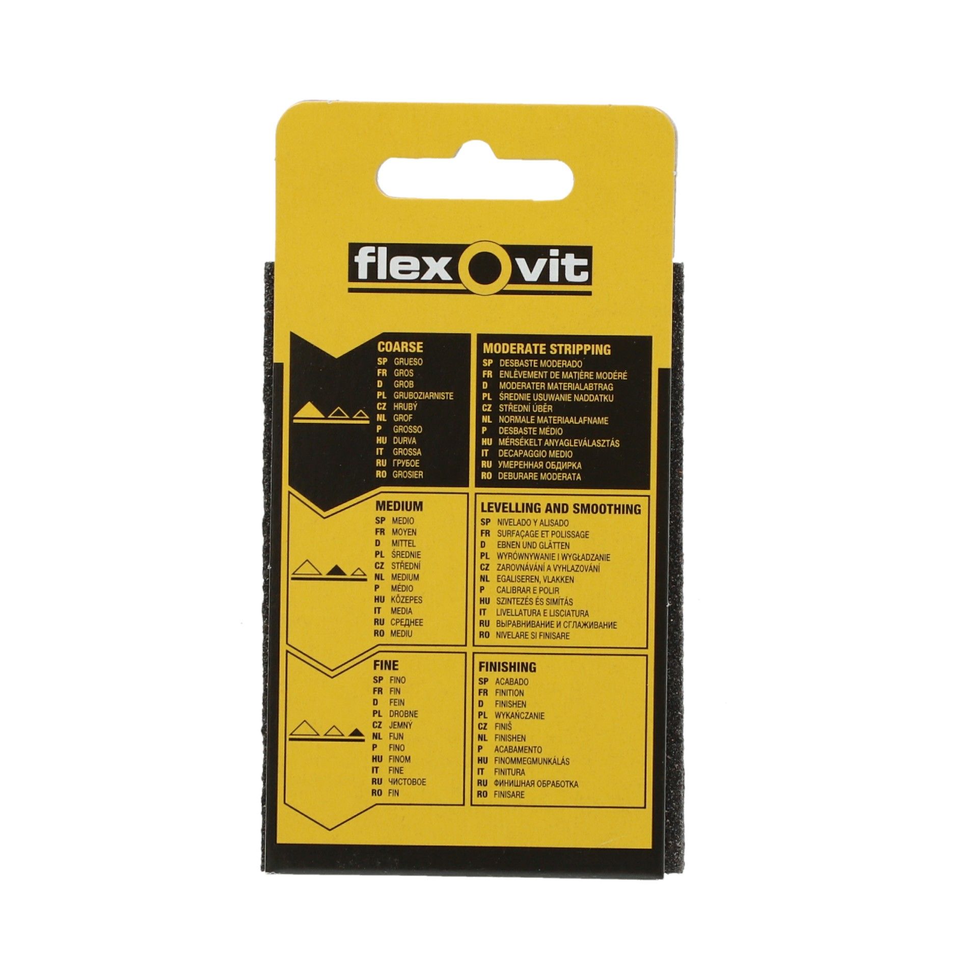 Taco Abrasivo Grão Fino 100x66mm - Fine/Medium