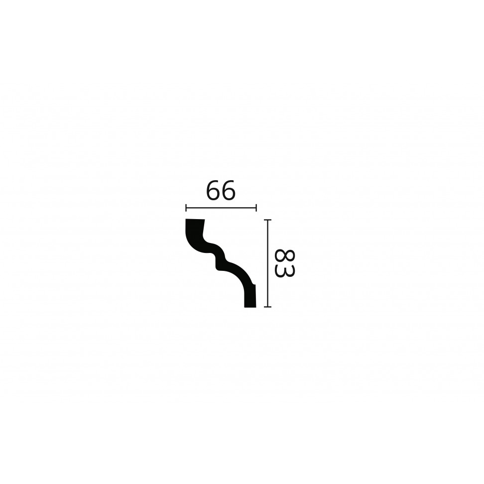 Sanca em Poliestireno Nomastyl C 80x65mm-2m