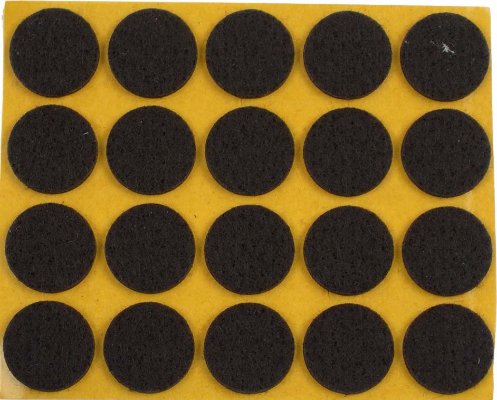 Proteção Adesivo Feltro D22mm Castanho 12 unid.