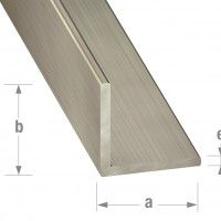 Perfil ângulo inox mate 20x20mm - 1m Perfil ângulo inox mate 20x20mm - 1m